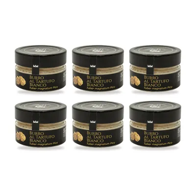 Obrázok produktu pre TubeORIGINAL Maslo s bielou hľuzovkou (Tuber magnatum Pico) 3 % – výhodné balenie 6 ks (6 × 80 g)