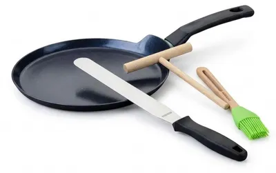 Produktbild von Candlemas-Crêpe-Maker-Set - FACKELMANN - BRANDAO - Ø 26 cm - 3 Utensilien