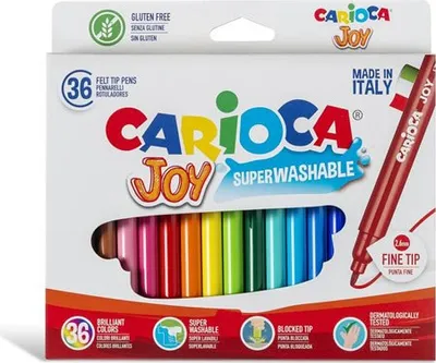 Obrázok produktu pre Carioca Joy, Jemná, Viacfarebný, Guličkové zakončenie, 2,6 mm, Kolo, Taliansko