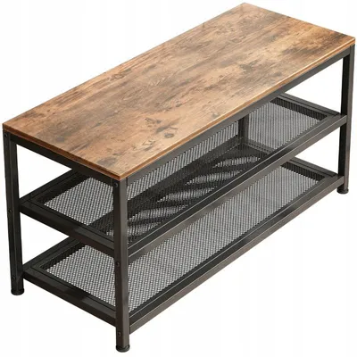 Obrázek produktu pro Botník se sedátkem velký industriální loftový retro regál 73 cm