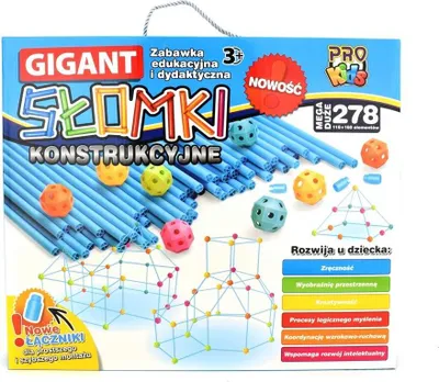 Obrázok produktu pre Obrovské stavebné slamky 278 kusov