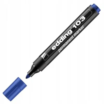 Produktbild von Edding E-103 Permanentmarker Blau Rundspitze