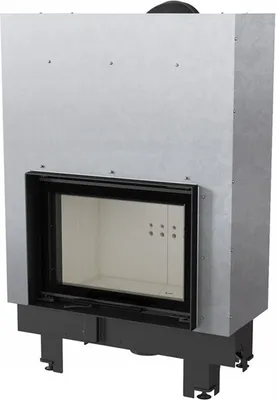 Produktbild von Kamineinsatz aus Stahl KRATKI MBM 10 kW Ø 200 mit Schiebetür mit Türfeder