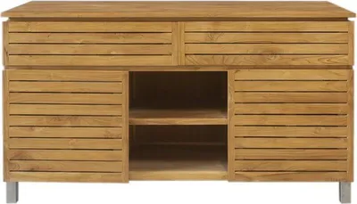 Produktbild von Teako Design Badmöbel Set Antonia Teakholz 3-teilig 140 cm