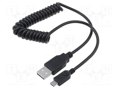 Obrázek produktu pro 1x USB kabel 2.0, konektor USB-A, konektor Micro-USB-B, model 62334. USB kabel