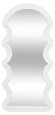 Produktbild von Wellenspiegel "emily" weiß 114x54cm  - Atmosphera créateur d'intérieur