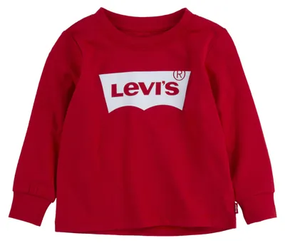Obrázek produktu pro Tričko s dlouhým rukávem a netradičním střihem, značka Levi's Kids, model "Baby Jungen", barva: sytě červená, velikost: 36 měsíců
