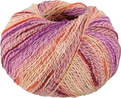 Produktbild von Lana Grossa - Torto 0006 blassgelb lila weinrot orange rosa gelb lachs
