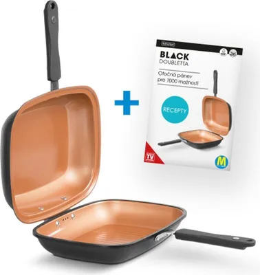 Produktbild von MediaShop Livington 2in1 Wendepfanne 'Black Doubletta Basic'