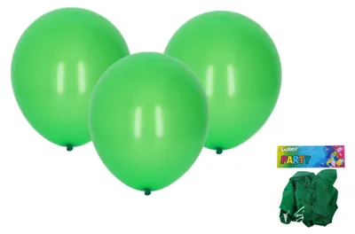 Produktbild von Aufblasbarer Ball 30 cm – 10er-Set, grün