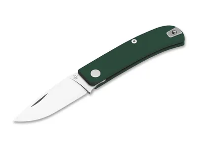 Produktbild von Manly Wasp Military Green Taschenmesser aus pulvermetallurgischem CPM-S-90V und glasfaserverstärktem Kunststoff in der Farbe Grün - 17,60 cm