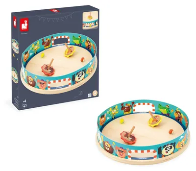 Immagine prodotto di Janod Applepop - trottola in legno per bambini e gioco di abilità