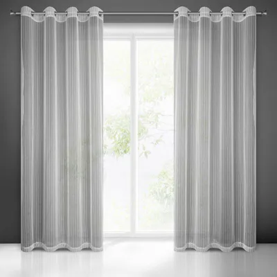 Produktbild von Gardine NOELIA silber 140x250 cm  Ösen Ösenvorhang