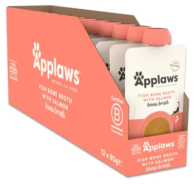 Productafbeelding van Applaws 100% natuurlijk natvoer voor katten – Visknooppuree met zalm, 1 stuk