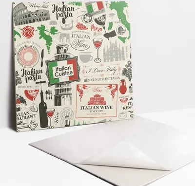 Obrázok produktu pre Samolepiace vinyleové dlaždice - Nálepky na Stenu - Podlahu - Sada 9 Kusov - 30x30 cm - italská restaurace