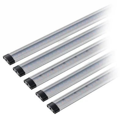 Produktbild von LED Lichtleiste warmweiss, 5er Set LED Leiste dimmbar 30cm Unterbauleuchte SEBSON®
