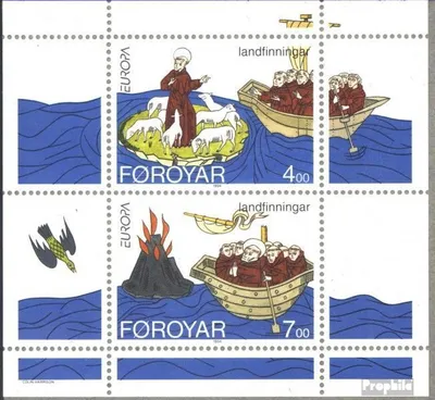 Produktbild von Briefmarken Dänemark - Färöer 1994 Mi Block7 (kompl.Ausg.) postfrisch Entdeckungen