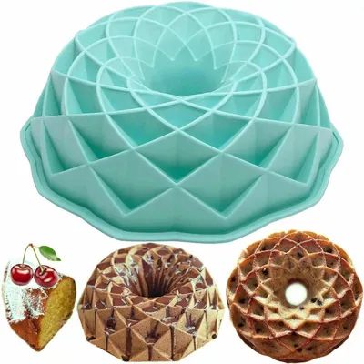 Productafbeelding van Siliconen bakvorm voor Gugelhupf, antiaanbaklaag, 23 cm, blauw