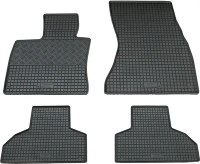 Imagen del producto de Juego de alfombrillas para pies Rigum Gummi, compatible con BMW X5 (modelo F15), fabricado a partir de 2013, y BMW X6 (modelo F16), fabricado a partir de 2014