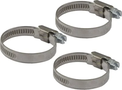 Produktbild von Agora-Tec®  Edelstahl Schellen W4 (3er Set) für  1 Zoll Schlauch, Ø von 25-40mm,  9 mm breit