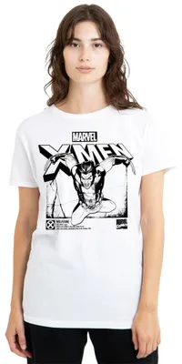 Immagine prodotto di Maglietta da donna Marvel X-Men Wolverine, colore bianco, taglia XXL