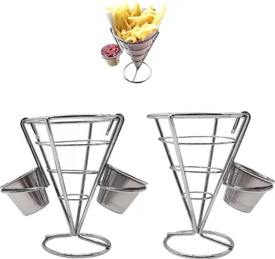 Produktbild von Kegelvormige Snackhalter - Edelstahl - Einfach zu reinigen