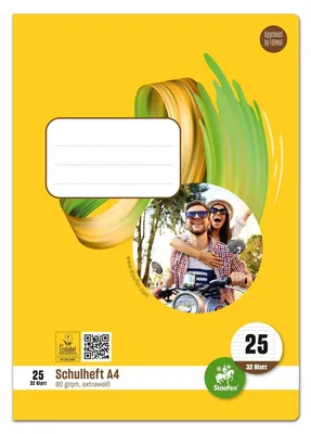 Productafbeelding van Staufen® style 040432025 Heft LIN25 - A4, 32 Blatt, 80g/qm, liniert mit Rand