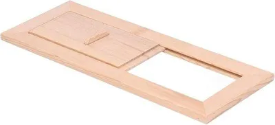 Zdjęcie produktu dla Siatka do wentylacji - Panel wentylacyjny Sala parowa - Optimum Wentylator - Regulowana kawiatura powietrza - 34x13x1.1 cm - Drewniane