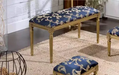 Produktbild von Bank Polsterbank Designer Sitzbank Wohnzimmer Klassischer Möbel Bank