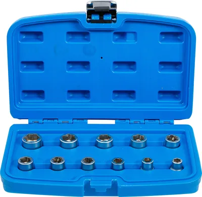 Image de BGS Kit d'extraction pour vis et écrous 10 mm (3/8") métrique 11 pces - 8383