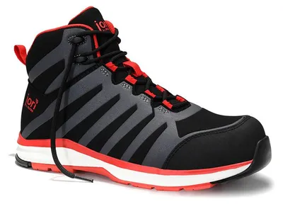 Produktbild von Sicherheitsstiefel jo_RAPID black-red Mid ESD S3, Gr. 39 Jori 16021
