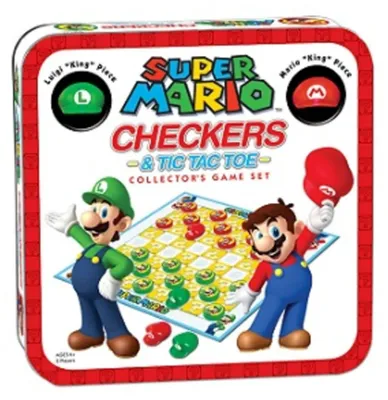 Produktbild von Checkers and Tic Tac Toe - Super Mario Collector's Game Set Board Game ENG