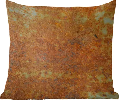 Produktbild von MuchoWow® Zierkissen Sofakissen Wohnzimmer Dekokissen 60x60 cm Teller - Türkis - Rost - Sitzfläche - Foto Polster