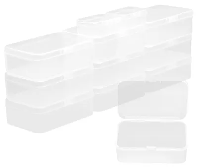Aufbewahrungsboxen, 11 Stück, transparent, 10,5x7,5x3,5 cm