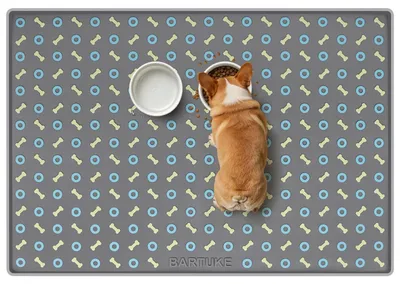 Hunde-Futtermatte, 101 x 71 cm, Silikon, rutschfest, wasserdicht
