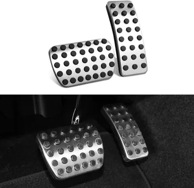 Image de 2 protections antidérapantes pour pédales d'accélérateur et de frein, compatibles avec les modèles A, B, GLA, GLE et CLA