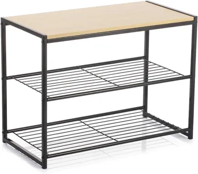 Obrázek produktu pro Přistavovací stolek, rozměry 60 x 30 x 44,5 cm, dřevo, barva hnědá, vhodný do obývacího pokoje