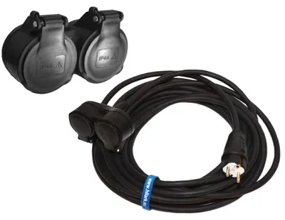 Image de Rallonge OnPD H07RN-F 3G1,5 mm AVEC RÉPARTITEUR 2 prises 15m