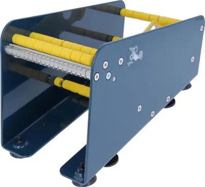 Produktbild von TE-Office Etikettenspender Labelspender aus Stahl für Haftetiketten Tischgerät manuell bis 113 mm