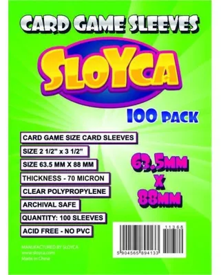 Zdjęcie produktu dla SLOYCA Koszulki na karty Standard CCG 63,5x88mm 100 szt. protektory PREMIUM