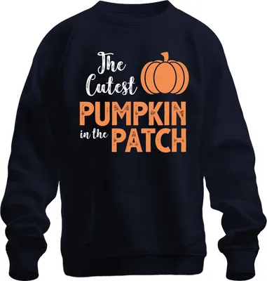Produktbild von The Cutest Pumpkin in the Patch Halloween Kürbis Baby Kinder Uni Sweatshirt Pullover, Navy, S