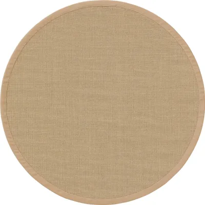 Productafbeelding van Interiyou sisal vloerkleed Siena, crème kleur, rond, diameter 200 cm