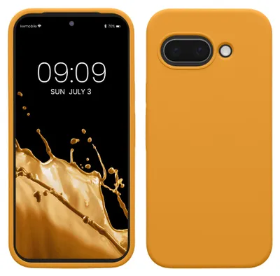 Produktbild von kwmobile Handyhülle für Google Pixel 9a Hülle, für Pixel 9a Case - Hülle Silikon - kabelloses Laden - Mango