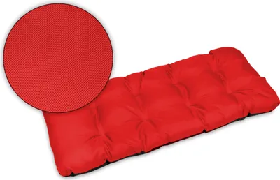 Produktbild von Sitzkissen Bankkissen Bankauflage für Gartenbank - 120x50 cm - Outdoor und Indoor - rot
