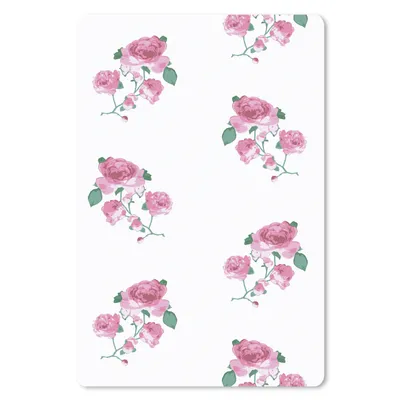 Produktbild von MuchoWow® Mauspad Mousepad Rosen - Muster - Blumen 40x60 cm - Mousepads - Maus Mat - Pad - Mausunterlage - Schreibtisch Accesoire