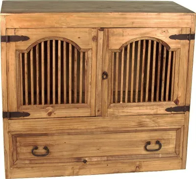 Produktbild von MiaMöbel Kommode Mexico Möbel 98x87x45 cm Landhausstil Massivholz Pinie Honig