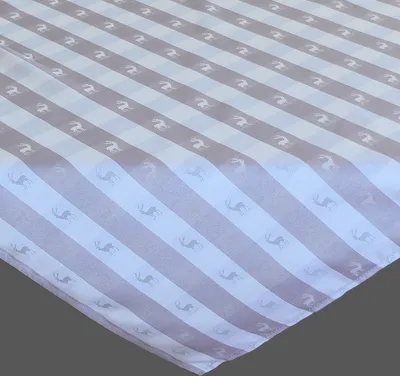 Produktbild von Tischdecke Tischläufer Hirschmotiv Weihnachten Winter Karo grau - 40 x 140