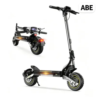 Image de V5Pro, scooter électrique tout-terrain, pneus tout-terrain de 10 pouces, freins à disque avant et arrière, système de freinage électronique, batterie 48V 12,5Ah, capacité de charge de 150 kg, vitesse maximale de 20 km/h