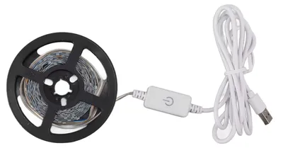 Productafbeelding van LED-groeilampen met volledig spectrum, 5V, met aanraakdimmer en USB-aansluiting, geschikt voor de groei van planten, groenten, bloemen en in kassen of groententen. Niet waterdicht