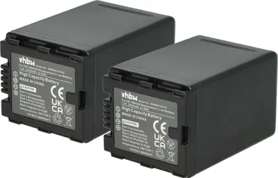 Produktbild von vhbw 2x Akku kompatibel mit Panasonic HC-X900M, HC-X900, HDC-SD900, HDC-HS900, HDC-SD800 Videokamera Camcorder (3300 mAh, 7,2 V, Li-Ion) + Infochip